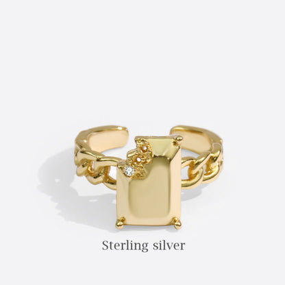 Gold Plated Cubic Diamond Ring