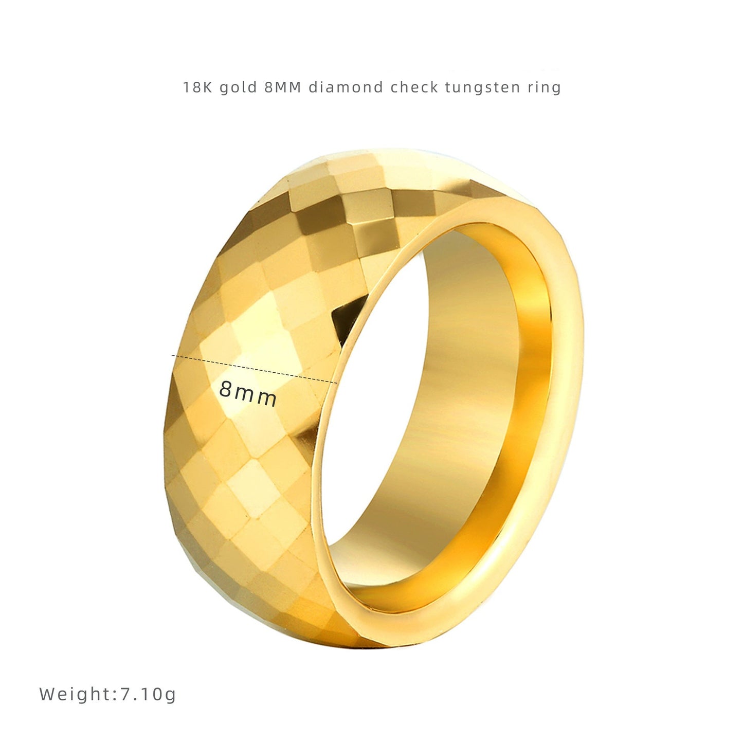 Gold Nugget Band Ring Tungsten Steel nugget earrings